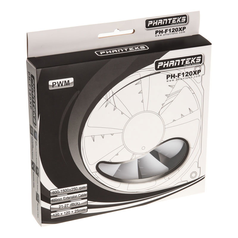 PHANTEKS PH-F120XP, PWM - 120mm, black/white