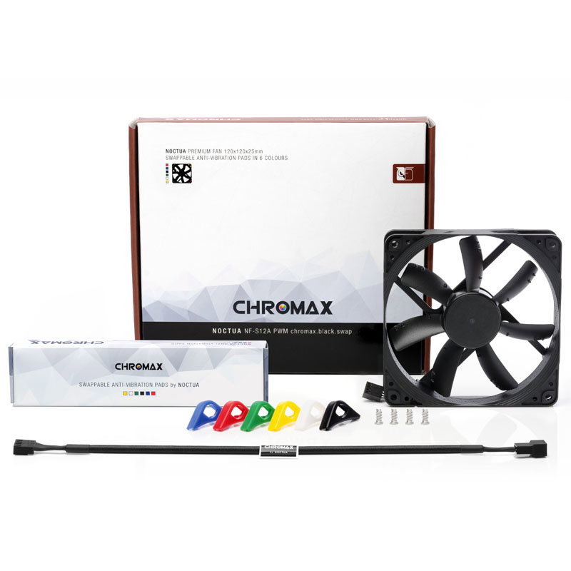 Noctua NF-S12A PWM chromax.black.swap fan - 120mm