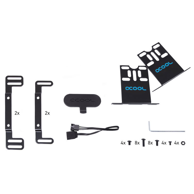 Alphacool Core 100 Aurora ARGB Ausgleichbehlter with VPP pump, Acryl - black