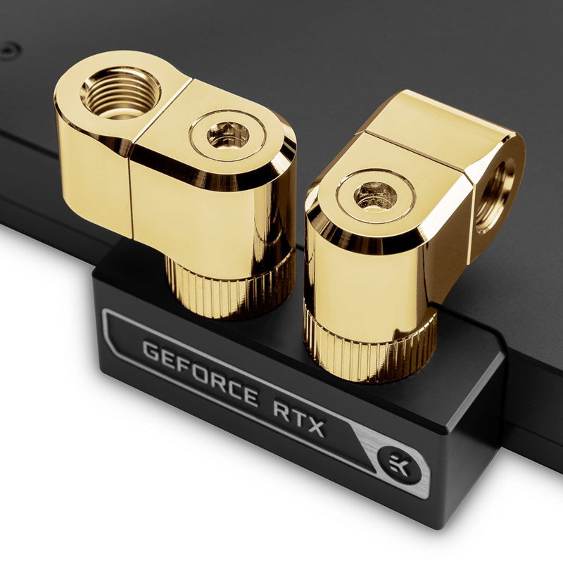 EK Water Blocks EK-Quantum Torque G1/4 inches doppel Verlngerungs Offset MF 21 - gold