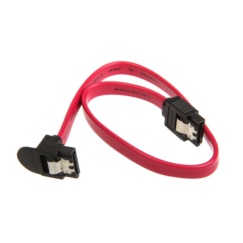 InLine SATA III (6Gb/s) cable gewinkelt, red - 0,3m