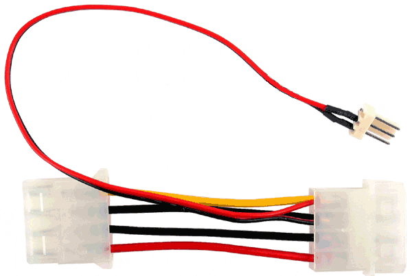 InLine 3-Pin zu 4-Pol Molex fanadaptercable