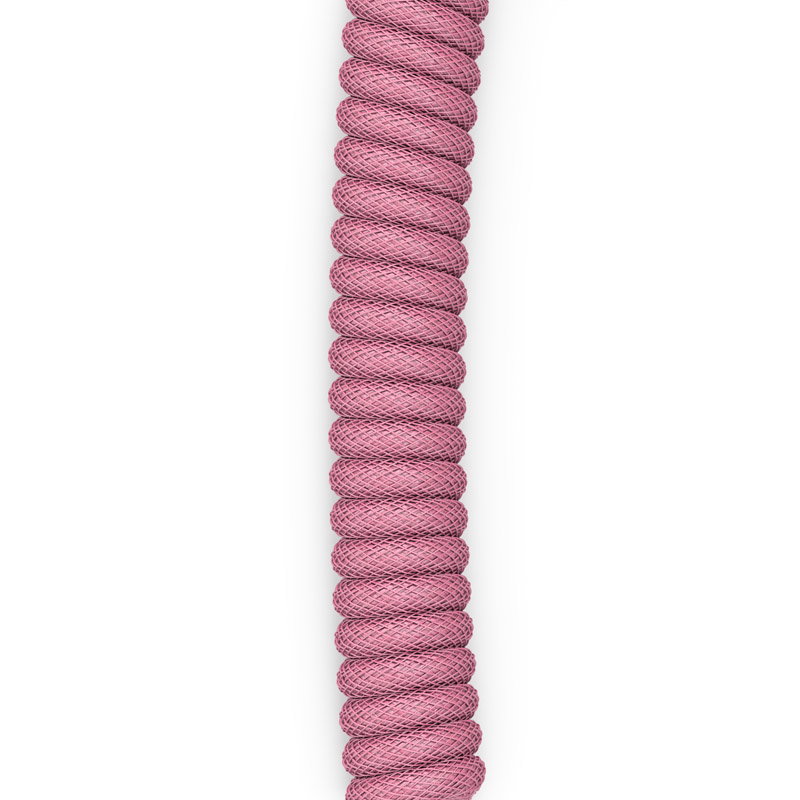 Glorious Coiled Cable Prism Pink, USB-C auf USB-A Spiralcable - 1,37m, pink