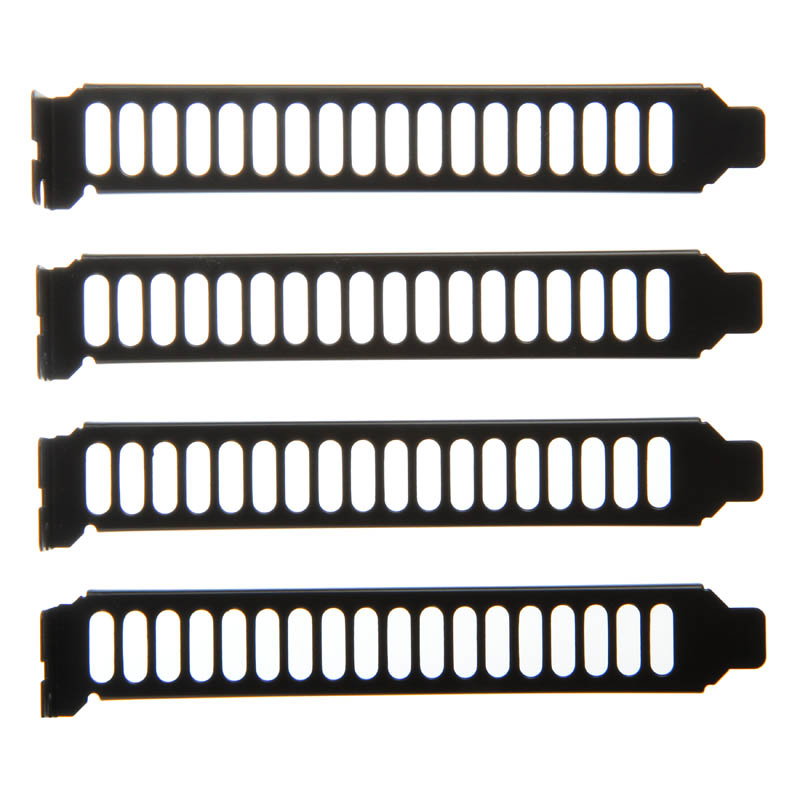 SilverStone SST-Aeroslots-BP PCI Slotblenden, 4 Stck - black