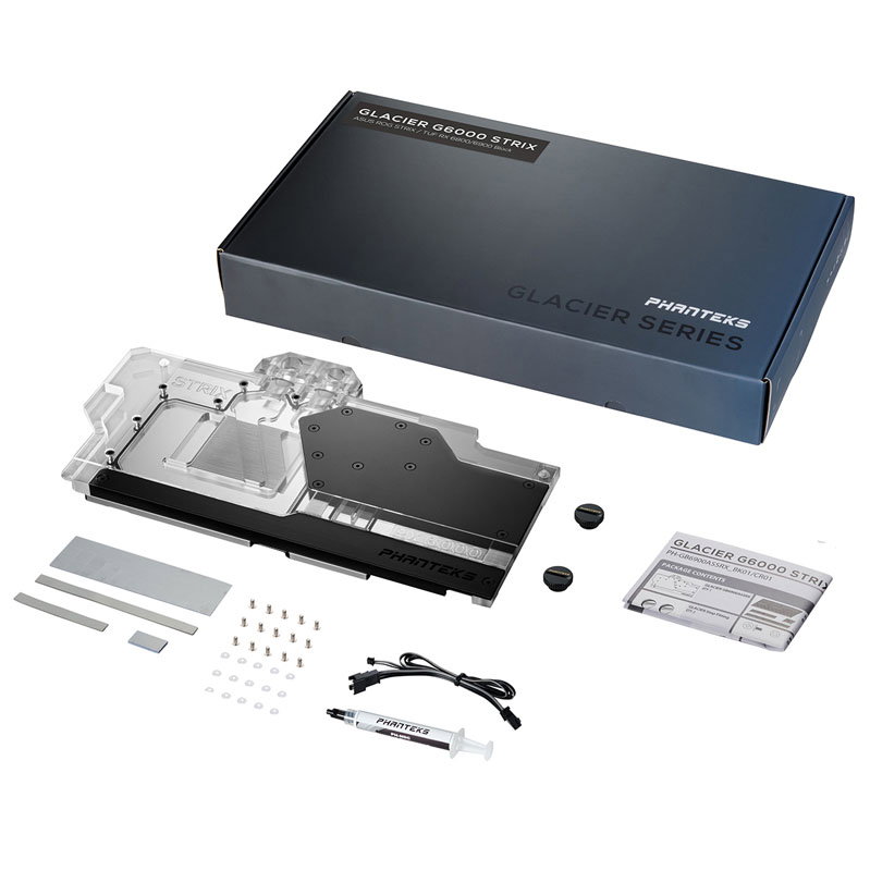PHANTEKS Glacier G6000 STRIX GPU Water Block, ASUS RX 6800/6900 Strix/TUF, D-RGB - black