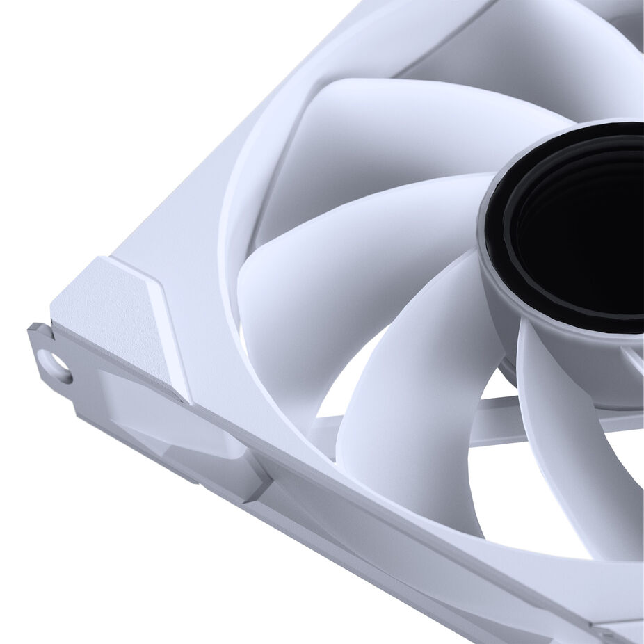 PHANTEKS NV Series NV9 E-ATX-case, Tempered Glass, ARGB - mattewhite + M25 Gen2 PWM D-RGB fan 3er-Pack - Reverse Blade, 140mm, white + DRGB Kit