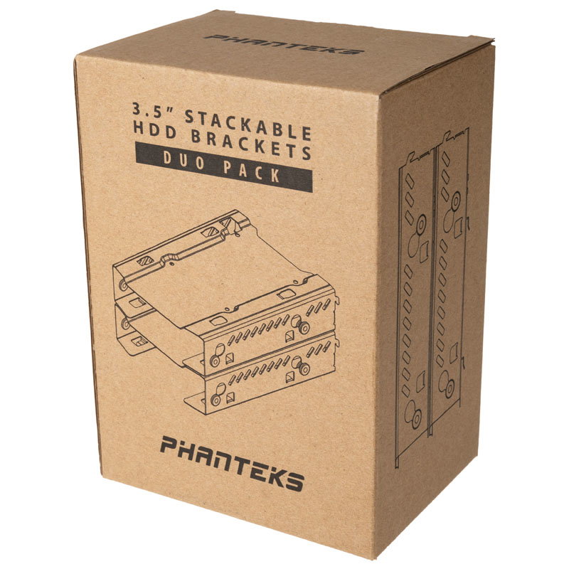 PHANTEKS HDD Mounting Frames, 2x 3,5, Stackable