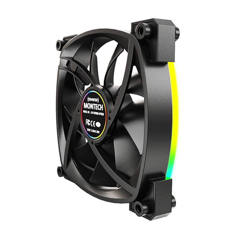 Montech RX120 PWM ARGB Reverse fan - 120mm, black