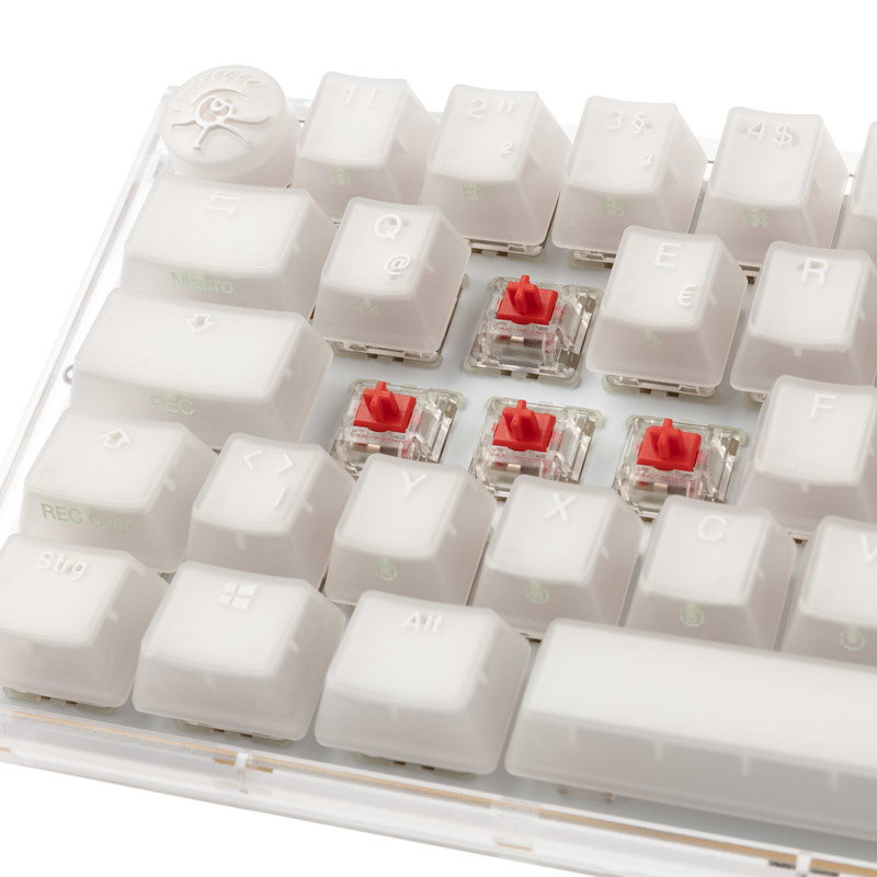 Ducky One 3 Aura White Mini Gaming keyboard, RGB LED - MX-Red