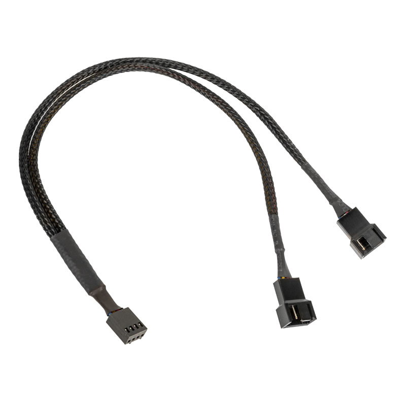 Kolink 1-2 PWM fan Splittercable - 35 cm, geflochten, black