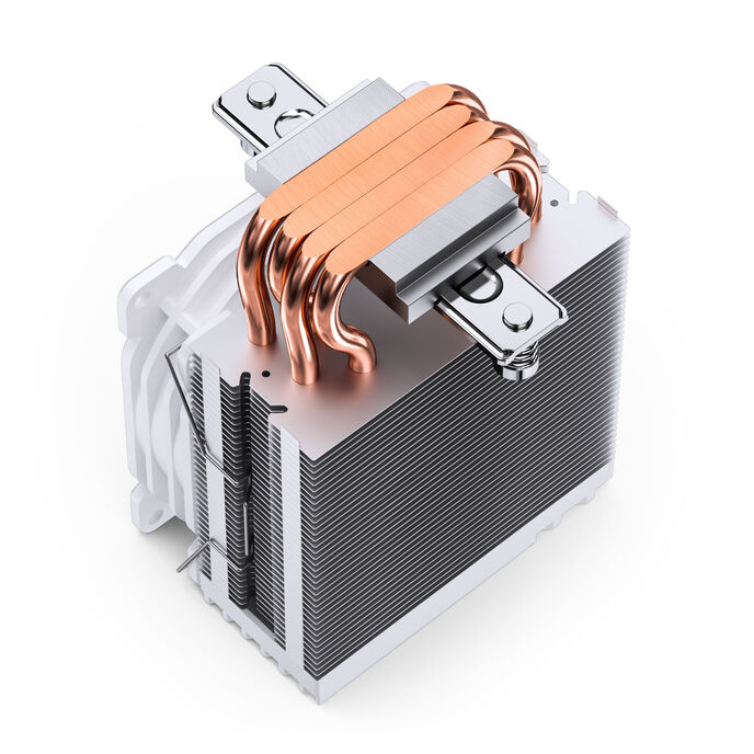 Jonsbo CR-1400 E CPU cooler, RGB - 92mm, white