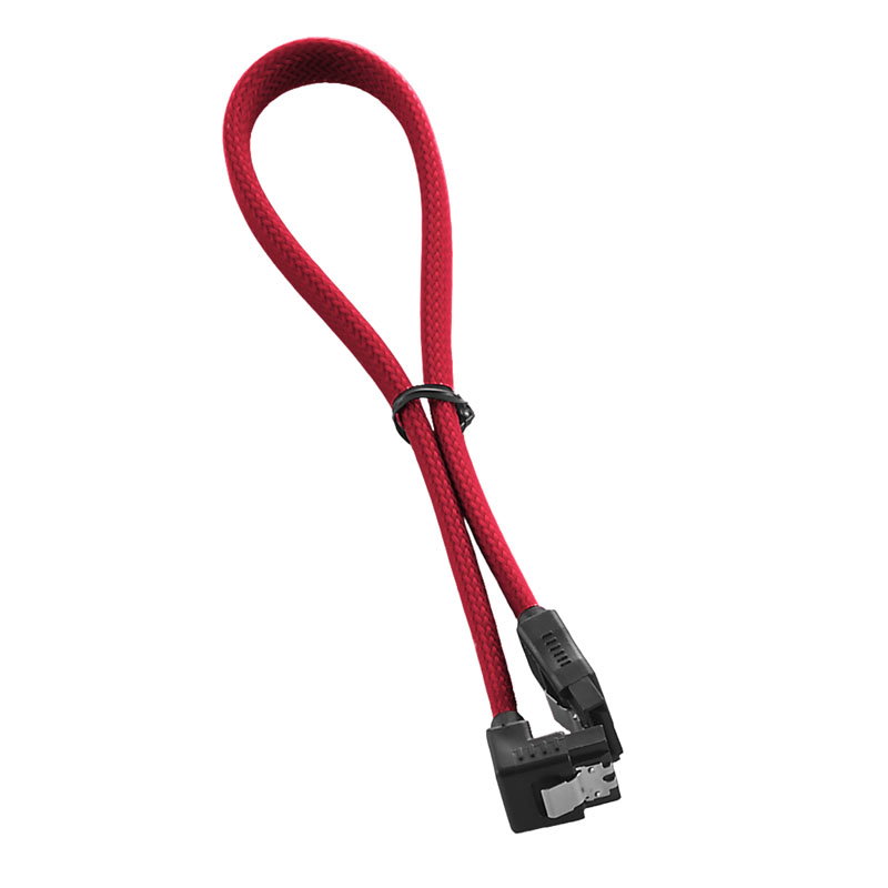 CableMod ModMesh Right Angle SATA 3 Cable 30cm - red