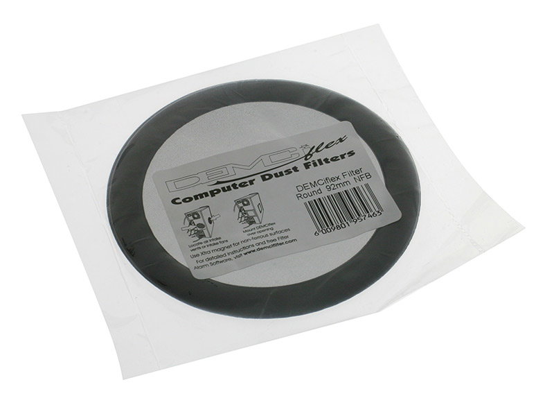 DEMCiflex Staubfilter 92mm, rund - black/black