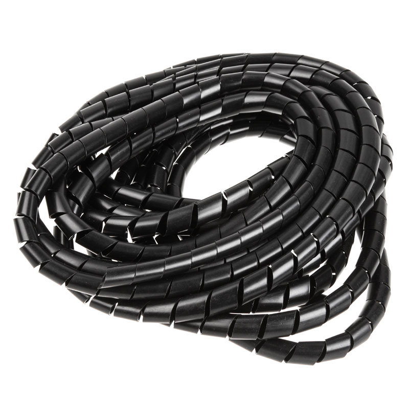 InLine Spiralband cableschlauch, black - 18mm x 10m