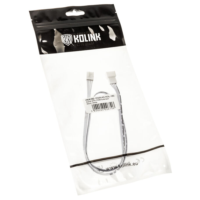 Kolink 4-Pin PWM Verlngerung - 60cm, white