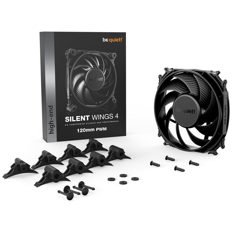 be quiet! Silent Wings 4 PWM fan - 120mm, black