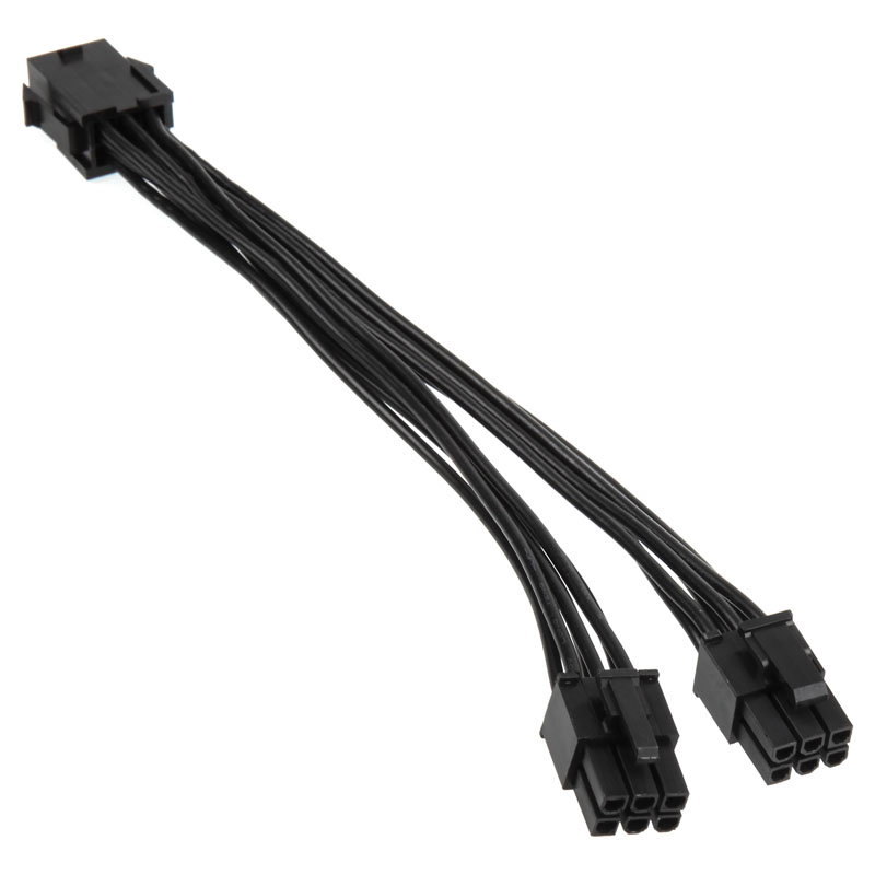 Kolink Adapter 6-Pin-PCIe auf 2x 6-Pin-PCIe-Stecker, black, 15cm