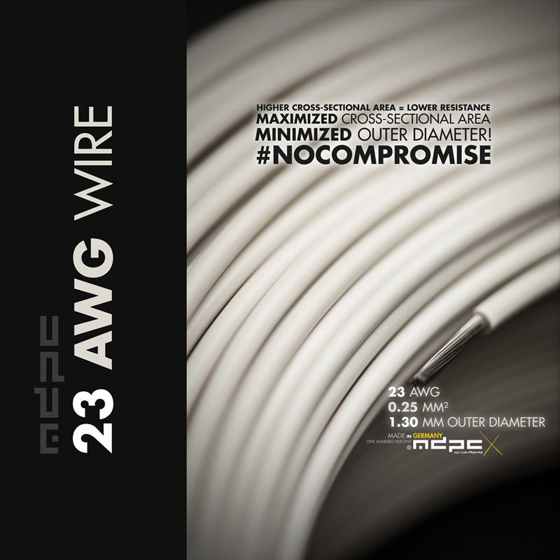 MDPC-X Schaltlitze 23-AWG Creme-White, 1m