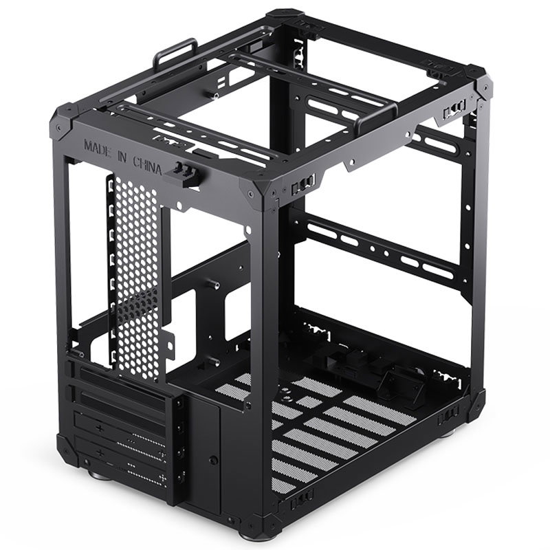 Jonsbo C6 PC-case, Mini-Tower, Micro-ATX, with Tragegriff - black