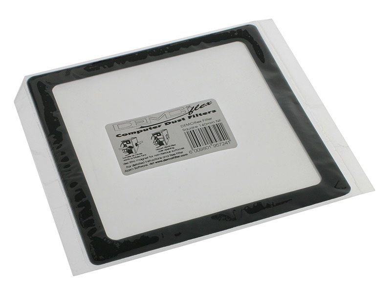 DEMCiflex Staubfilter 140mm, quadratisch - black/black
