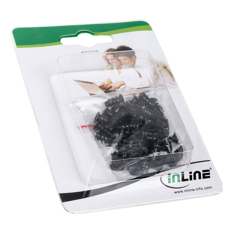 InLine fanschrauben 50 Stck - black