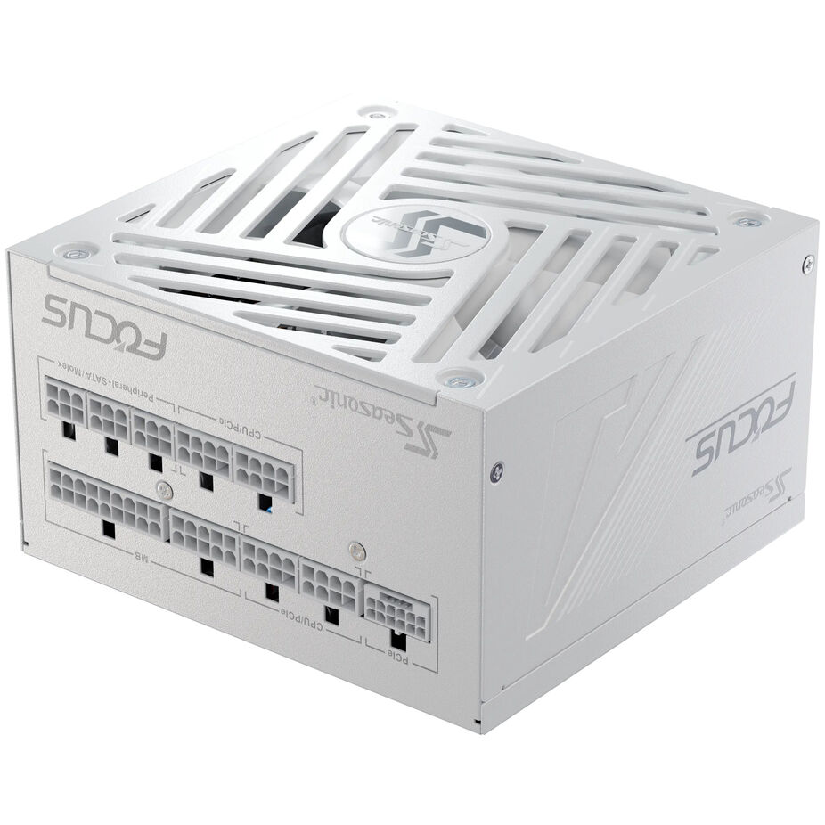 Seasonic Focus GX 80 PLUS gold power supply, modular, PCIe 5.1 - 750 Watt, white