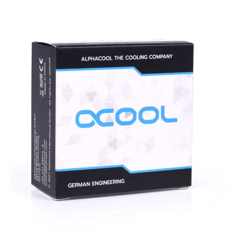 Alphacool 45 Grad G1/4 inches AG auf G1/4 inches IG, chrome