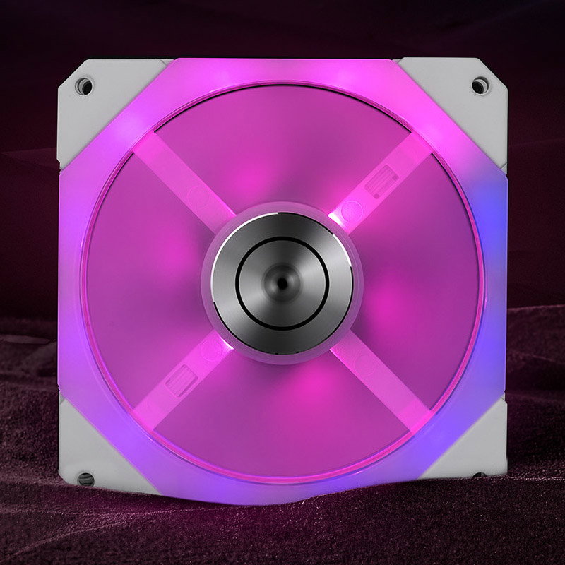 EK Water Blocks EK-Quantum Impulse 120 D-RGB PWM fan - 120mm, white