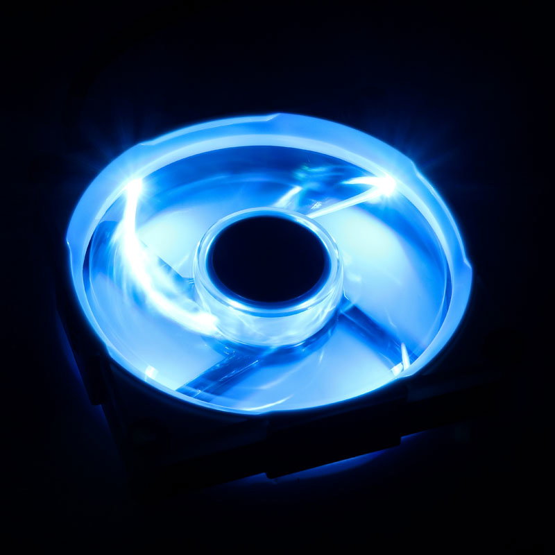 InWin Aurora RGB-LED fan, 120mm, 3er Set - black/white