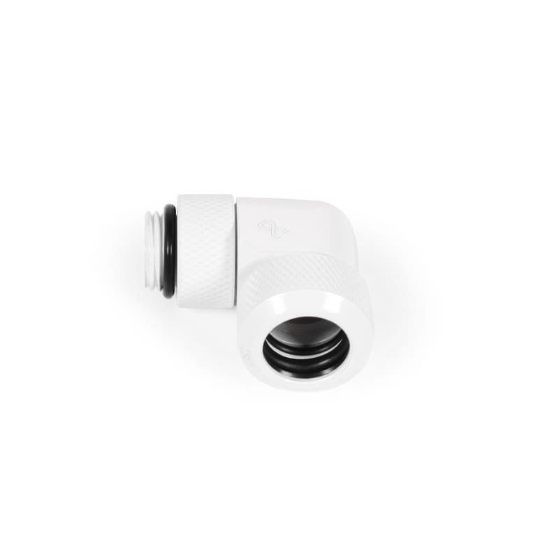 Alphacool Eiszapfen Anschluss 90 Grad G1/4 inches AG auf 16mm AD Hardtube - drehbar, - white