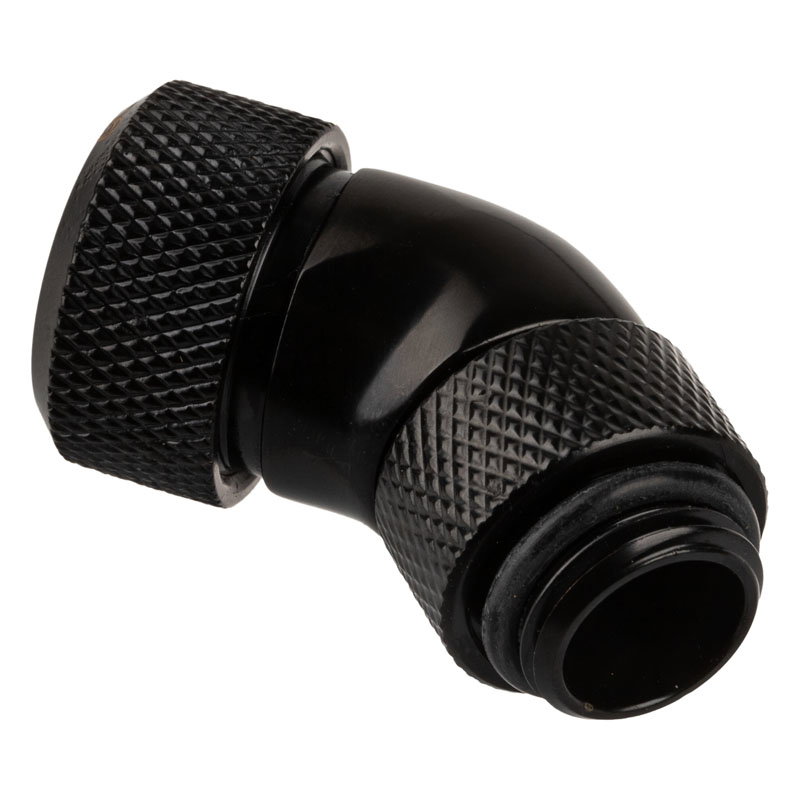 Alphacool Eiszapfen Anschluss 45 Grad G1/4 inches AG auf 13mm AD Hardtube - black