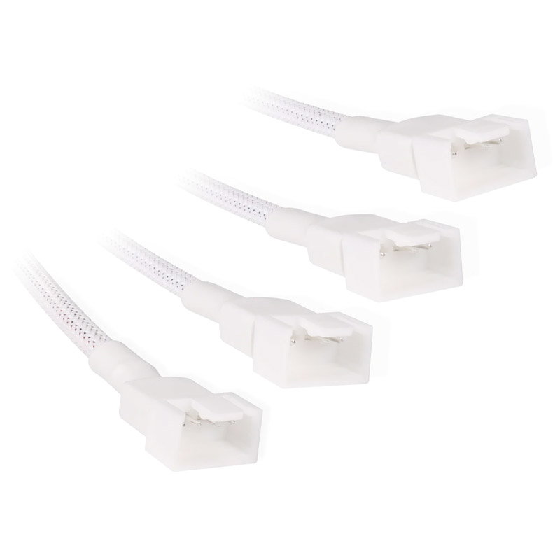 Alphacool Y-Splitter 4-Pin auf 4x 4-Pin PWM 30cm - white