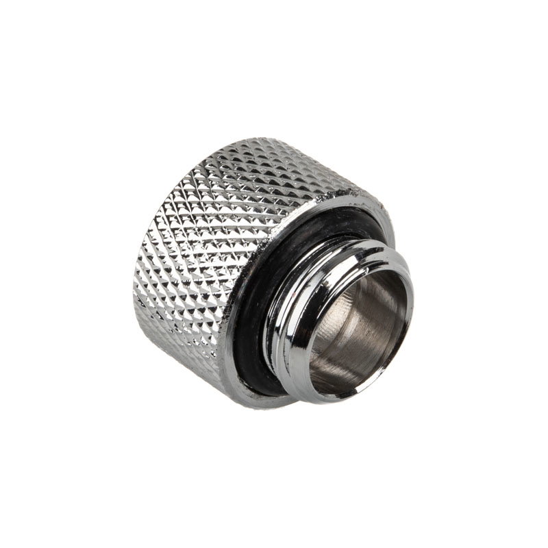 Alphacool Eiszapfen Adapter gerade G1/4 inches AG auf G1/4 inches IG - chrome silver