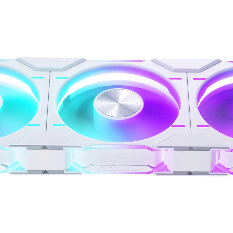 PHANTEKS D30 PWM Reverse Airflow D-RGB fan - 120mm, white