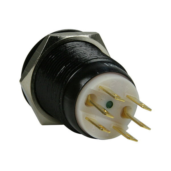 Lamptron Vandalismusschalter 19mm - Blackline - green