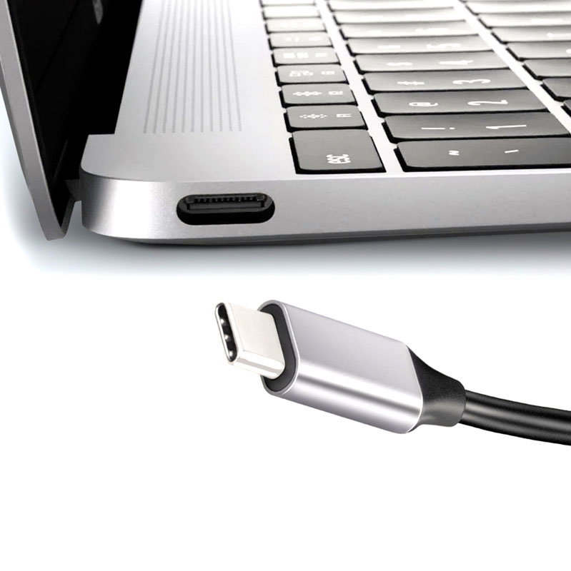 AXAGON HMC-6H4A USB-Hub, 4x USB-A + HDMI, USB-C 3.2 Gen 1, PD 100W - 20 cm USB-C-cable