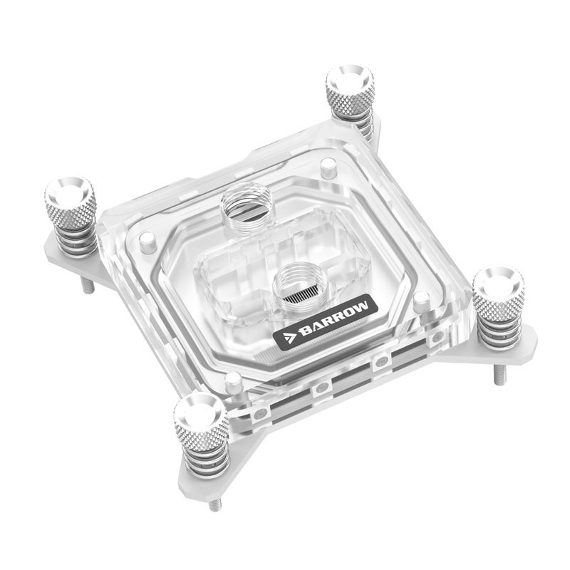 Barrow Intel CPU Wasserblock RGB, Acryl - white