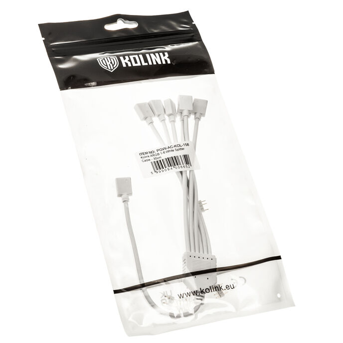 Kolink ARGB 1-6 Splittercable - 30cm, white