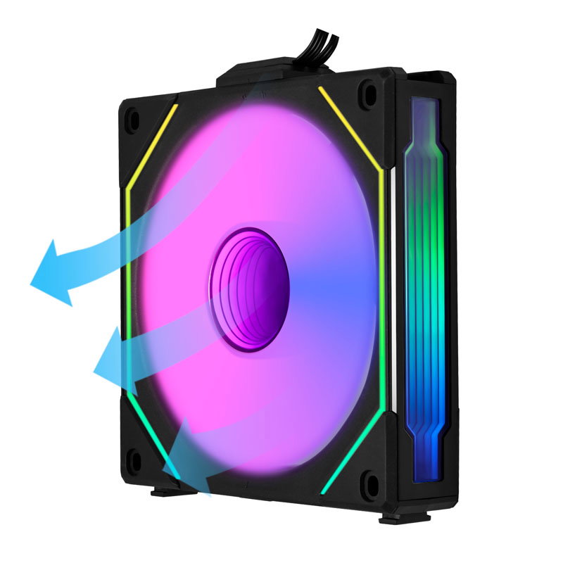 Lian Li UNI FAN SL-INF 120 ARGB Reverse Blade PWM Fan - 120mm, black