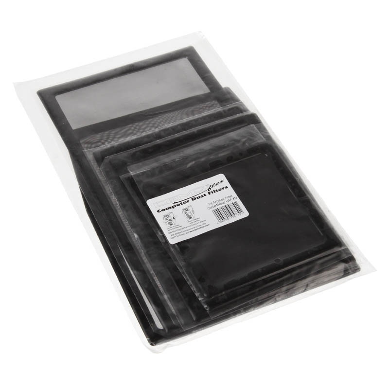 Demciflex Staubfilter Set for Cooler Master HAF XM - black/black