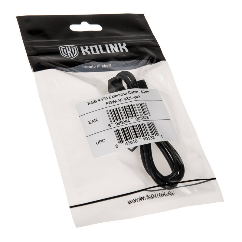 Kolink RGB 4-pin Extension Cable - 50cm