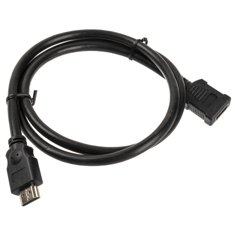 InLine HDMI Verlngerung Stecker Buchse, black - 1m