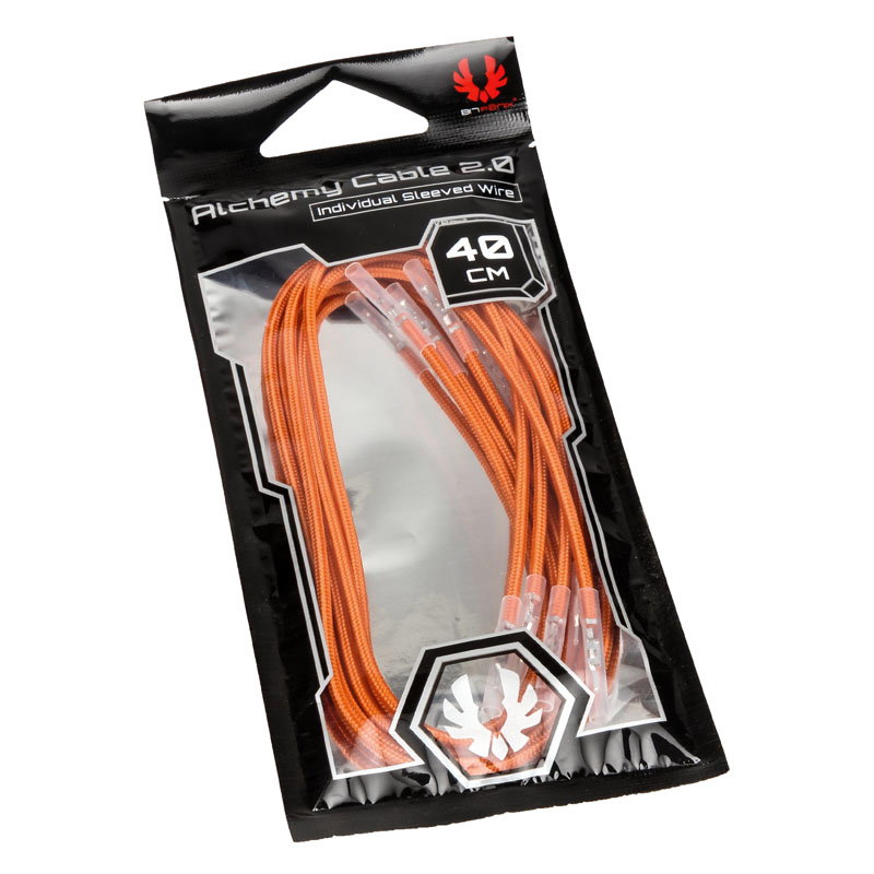 BitFenix Alchemy 2.0 PSU Cable, 5x 40cm - orange