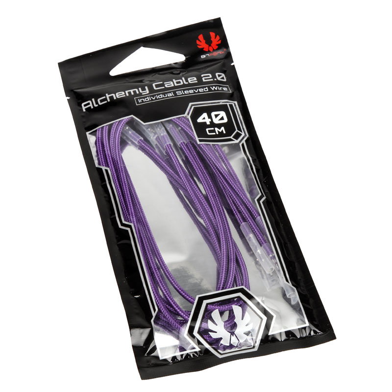 BitFenix Alchemy 2.0 PSU Cable, 5x 40cm - purple