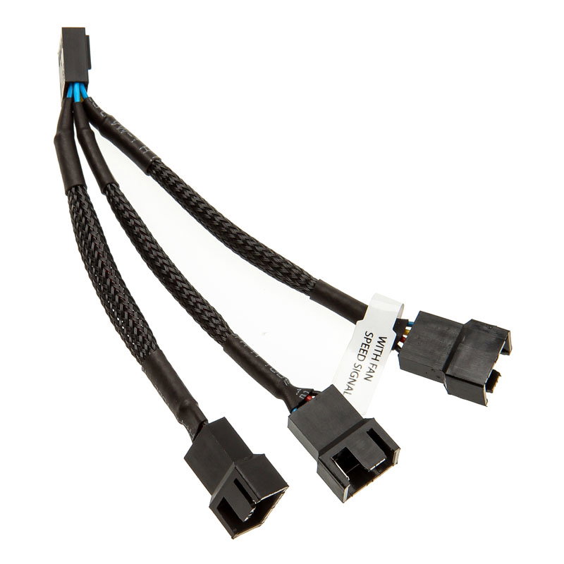 EK Water Blocks EK-Cable Y-Weiche for 3x 4-Pin-PWM-fan - 10 cm