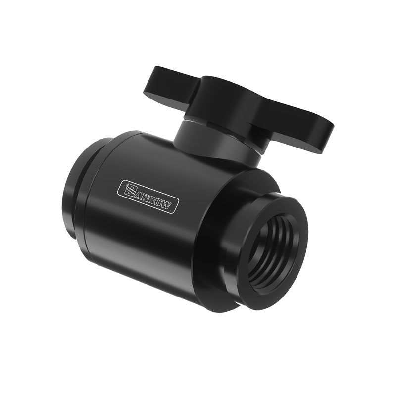 Barrow Ball Valve (10mm) G1/4 inches Kugelhahn, black - black