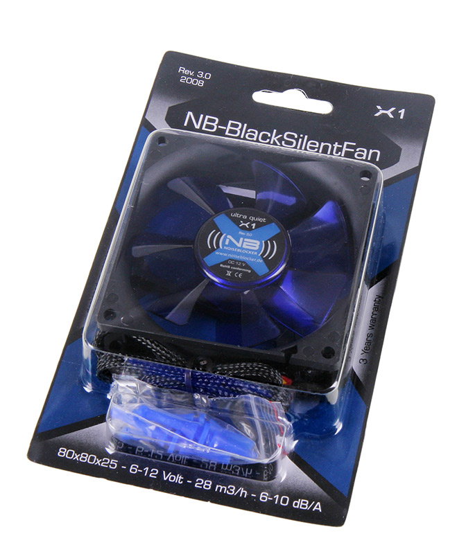 Noiseblocker BlackSilent Fan X1 - 80mm