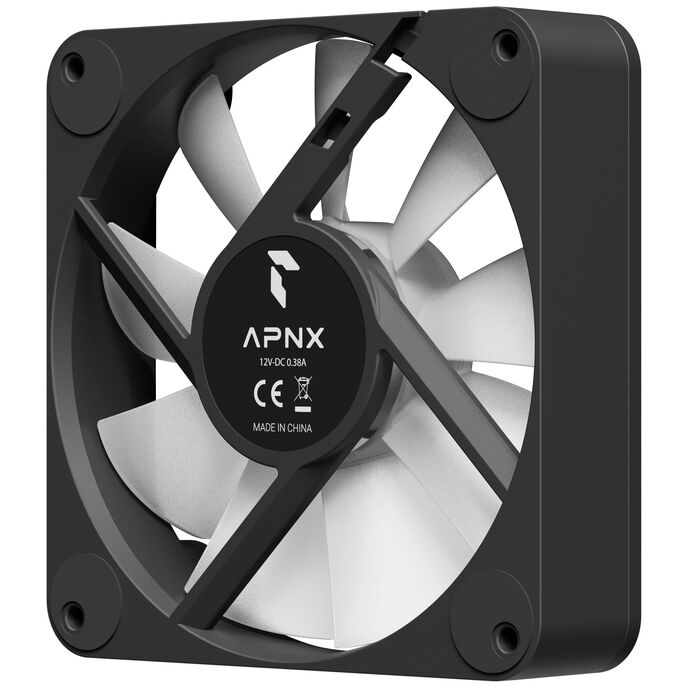 APNX FP1-R PWM Reverse fan, ARGB - 120mm, black