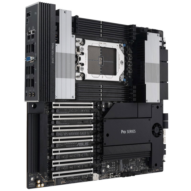 ASUS Pro WS WRX90E-Sage SE, AMD WRX90 motherboard, socket sTR5, DDR5