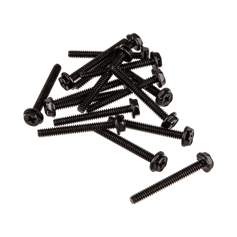 XSPC Radiator fanschrauben Typ 6-32, 30mm (16 Stck) - black